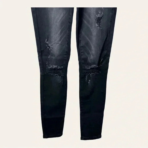 1209. SPECIAL A DENIM JEANS DISTRESSED BLACK IN COLOR‎ SIZE 1 (JUNIORS) - Picture 7 of 13